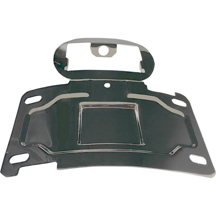 CUSTOM DYNAMICS 2030-1522 CD-TLLP-KIT-C License Plate Frame Mount - License Plate Mount/Relocation - Chrome