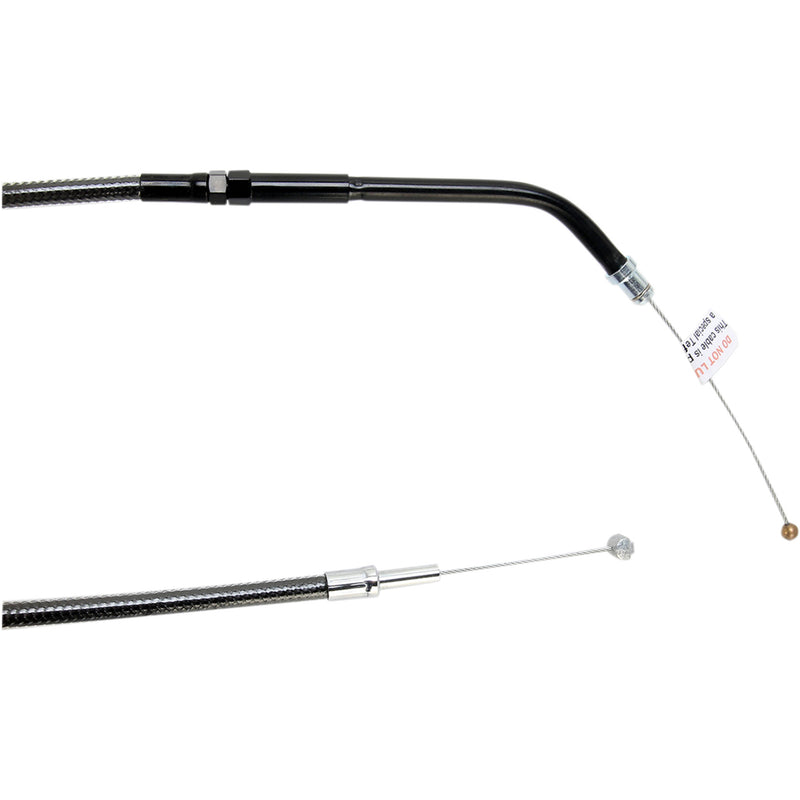Magnum Shielding Black Pearl™ Braided Throttle Idle Cable — Throttle 31-7/8" - 43362 For Harley Sportster 2007-2021