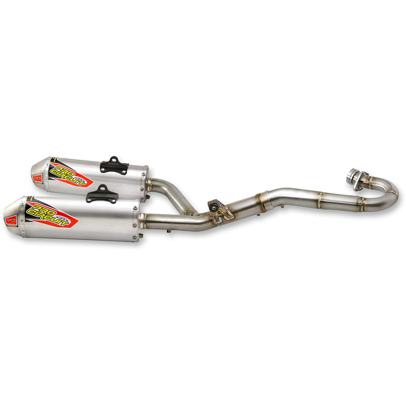 Pro Circuit T-6 Dual Canister Exhaust System - 0111545G2 Honda CRF450R 2015-2016