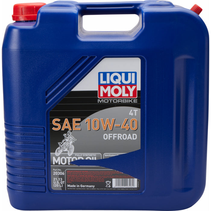 LIQUI MOLY 3601-0702 20306 Offroad 4T Synthetic Engine Oil Offroad 4T Oil - 10W-40 - 20L