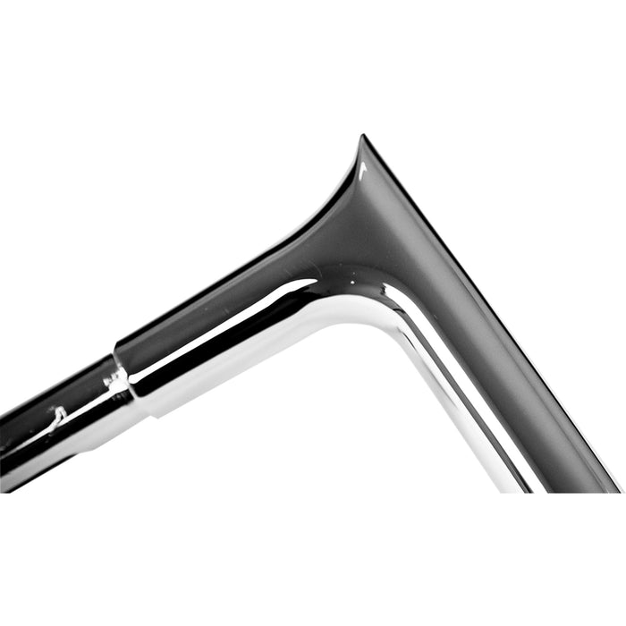 FAT BAGGERS INC. 0601-4764 906012 1-1/4" EZ Install Pointed Top Handlebar - 12" - Chrome