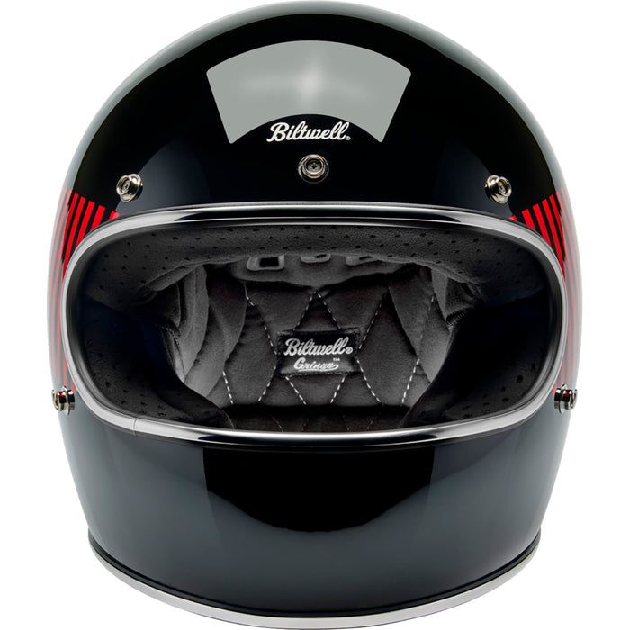 BILTWELL Gringo Raceflow Helmet - Black/Red/White/Blue