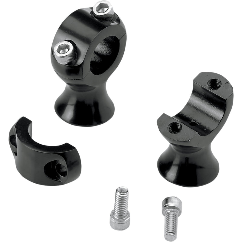 BILTWELL 0602-0568 6401-201-175 1-3/4" Slimline Handlebar Risers Risers - Slimline - 1-3/4" - Black