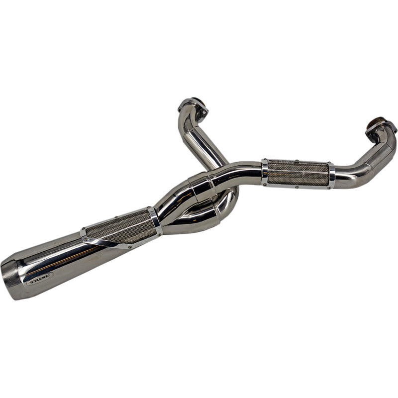 Trask Big Sexy 2-Into-1 Exhaust System - TM-5110PO For Harley Touring 2017-2026
