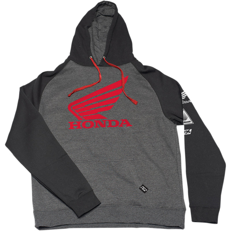 FACTORY EFFEX Hoodie Honda Wing - Black/Charcoal