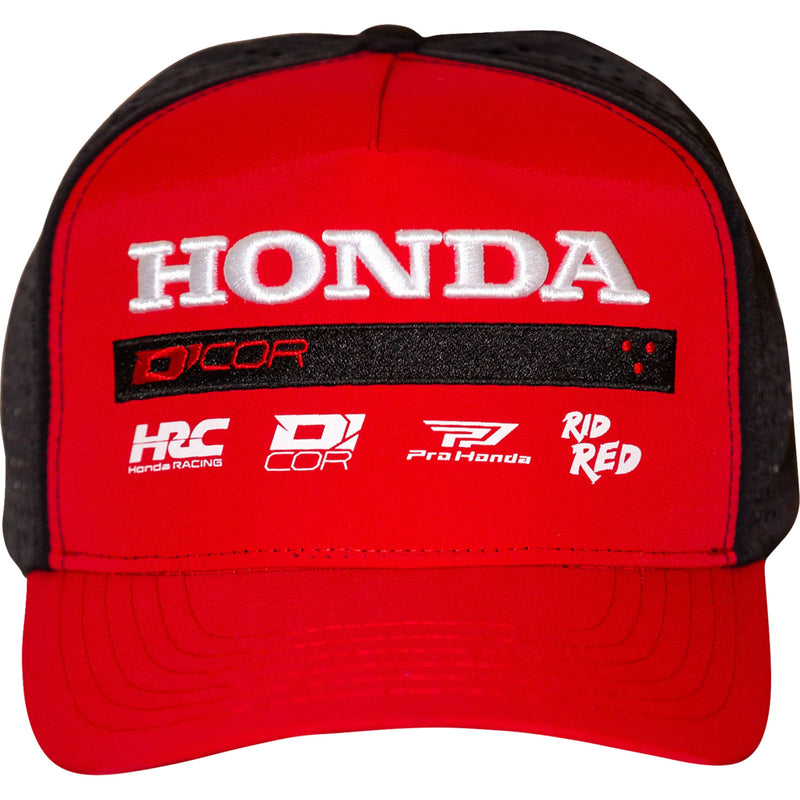 D'COR VISUALS 2501-4565 70-158-1 Factory Hat honda  - red