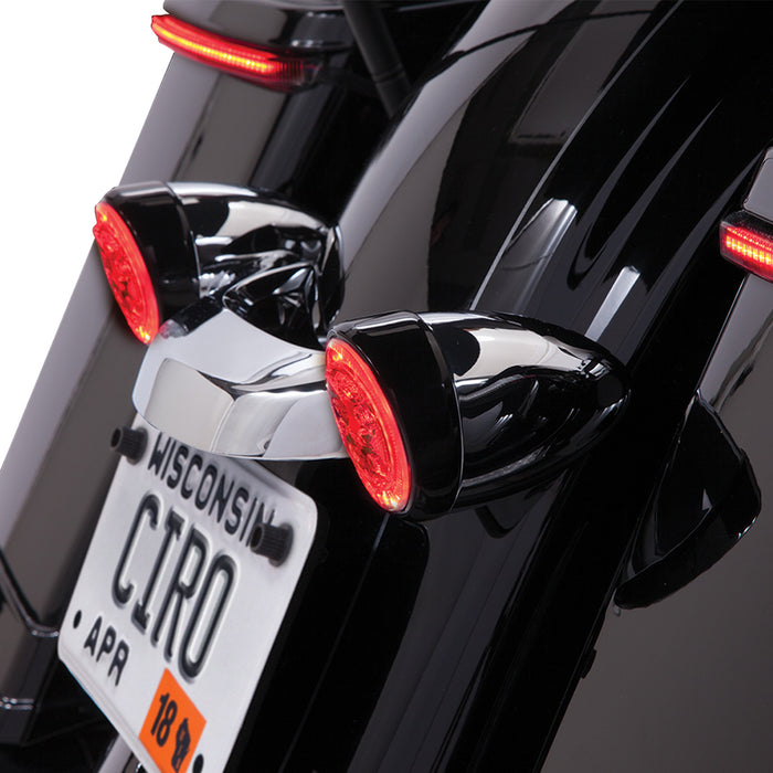 CIRO 2040-2020 45421 Fang® Signal Light Inserts — Rear - Black - Red Lens