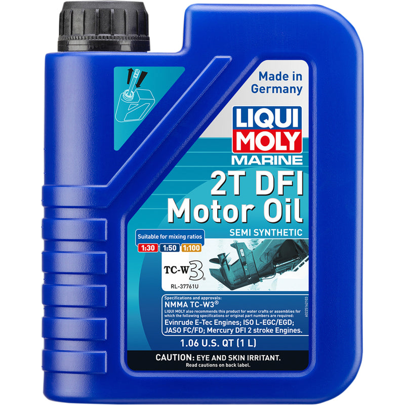 LIQUI MOLY 3602-0154 22516 Marine 2T DFI Semi-Synthetic Motor Oil Marine 2T DFI Motor Oil - 1 Liter