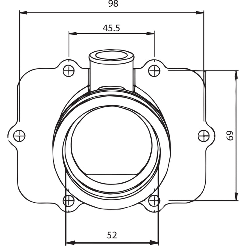 Kimpex Mounting Flange - 301722 Ski-Doo Snowmobiles 1999-2001
