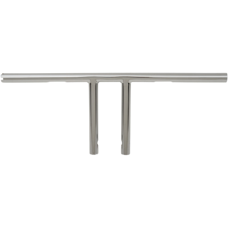 DRAG SPECIALTIES 0601-4218 1" T-Bar dimpled - straight - 8" - chrome