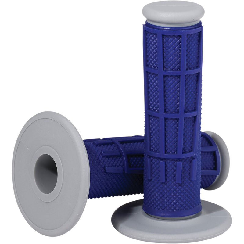 MOOSE OFFROAD 0630-2663 1MG2315-UEM Comp Diamond Half Waffle Grips Grips - Compound - Half-Waffle - Blue