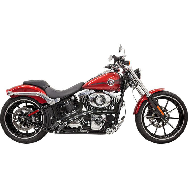 Bassani Xhaust Radius Sweeper 2-Into-2 Exhaust System - 1SD2FB For Harley 1986-2017