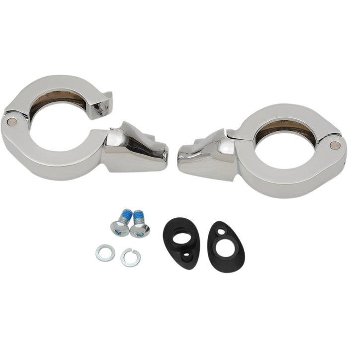 DRAG SPECIALTIES Turn Signal Fork Clamps Mount