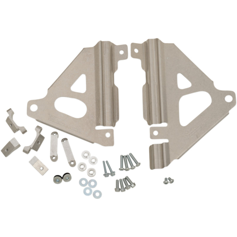 WORKS CONNECTION 1901-0761 18-300 Radiator Brace Set silver - kawasaki