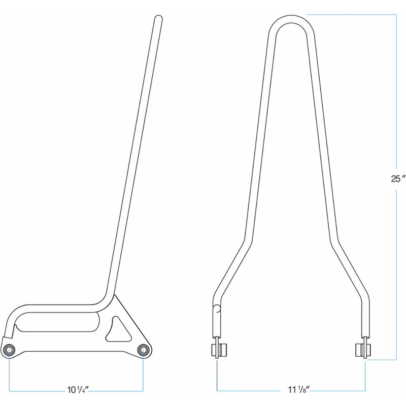 Biltwell Exfil Sissy Bars Bar FXD For Harley Dyna 2006-2017
