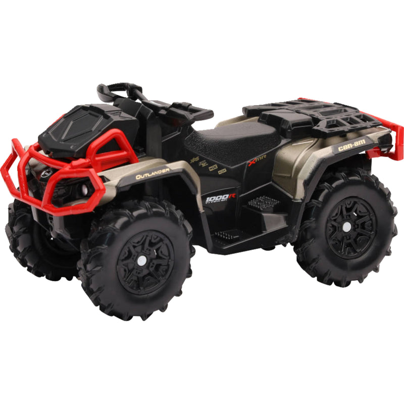 NEW RAY TOYS 7001-0004 07373 Mini Can-Am Outlander X MR1000R Mini Outlander - 1:18 Scale - Black/Brown/Red