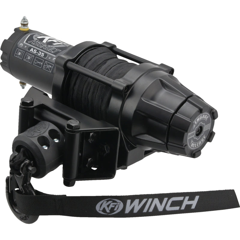 KFI PRODUCTS 4505-0932 AS-35 Assault Winch as-35  - 3500 lb - synthetic cable
