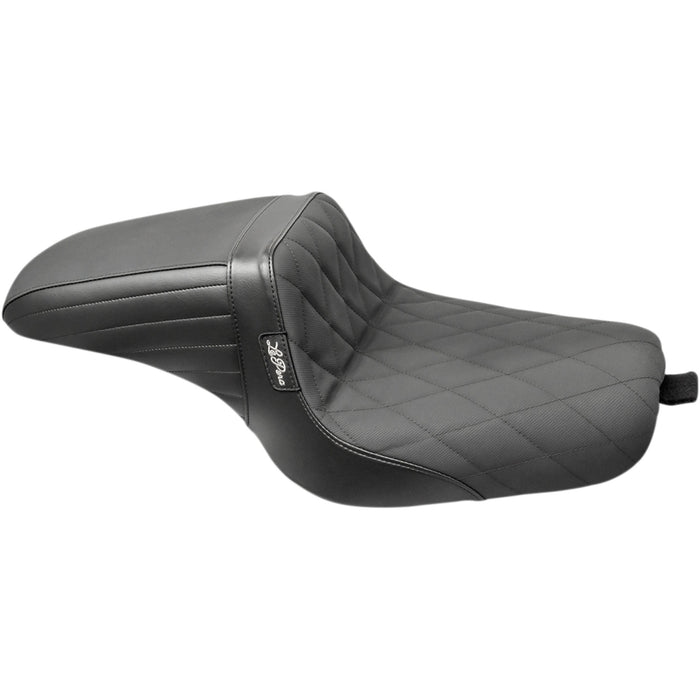 LE PERA 0804-0727 LK-596DMGP Kickflip Seat — Diamond w/Gripp Tape - Black - XL '10-'22