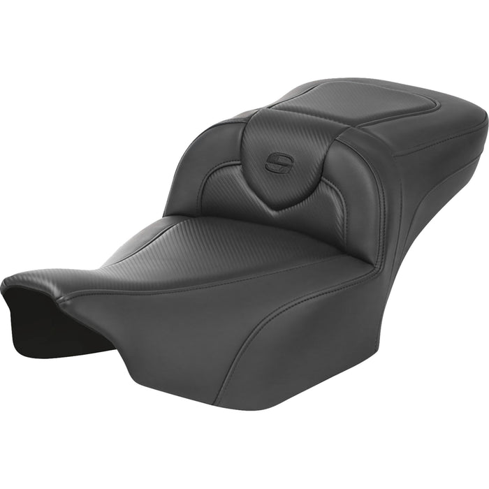 SADDLEMEN 0801-1739 823-07-18600 Roadsofa™ Extended Reach Seat - without Backrest - Carbon Fiber - FLTR/FLHX 23-24