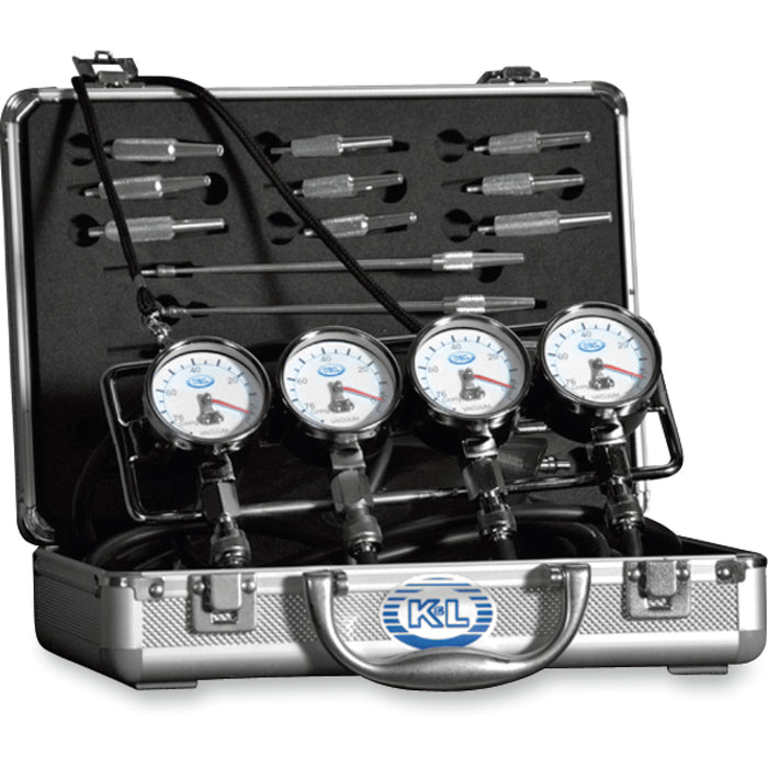 K&L SUPPLY 3804-0026 35-3019 Deluxe Vacuum Gauge Set Vacuum Gauge Set - Fuel Pressure - Deluxe