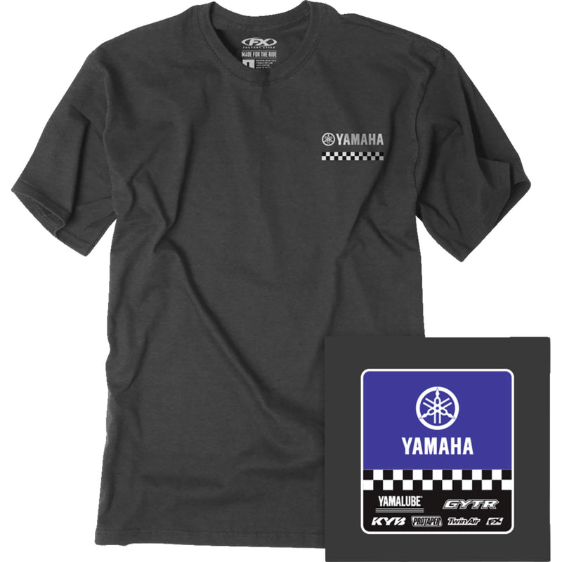 FACTORY EFFEX Starting Line T-Shirt Yamaha - Heather Charcoal