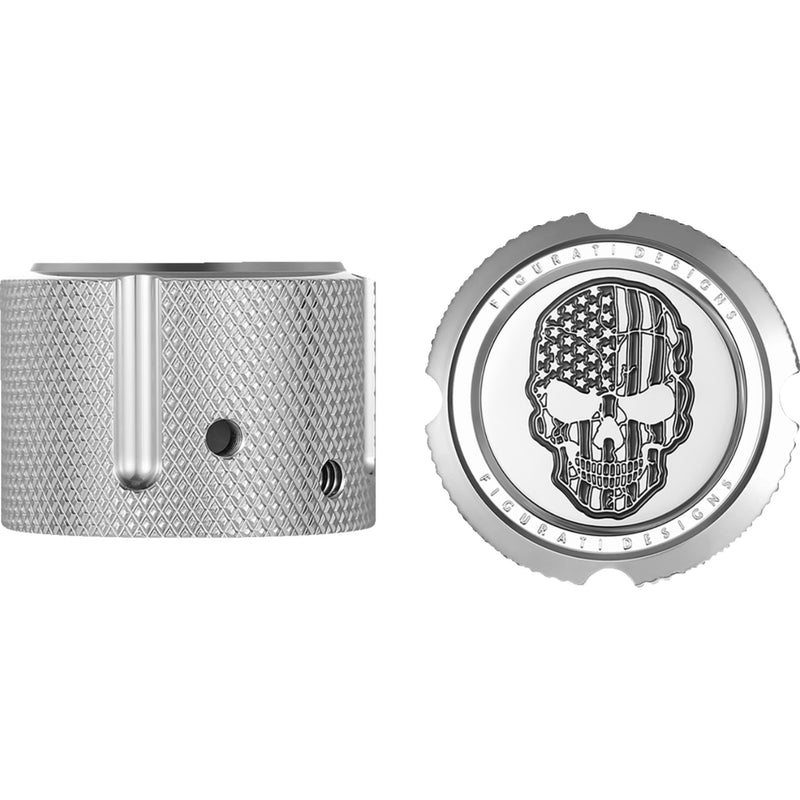 Figurati Designs Axle Nut Cover - FD27-FAC-SS For Harley Motorcycles 2002-2022