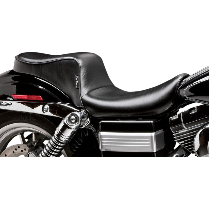 LE PERA 0803-0536 LF-023 Cherokee Seat - Smooth - Black - Wide Glide '04-'05