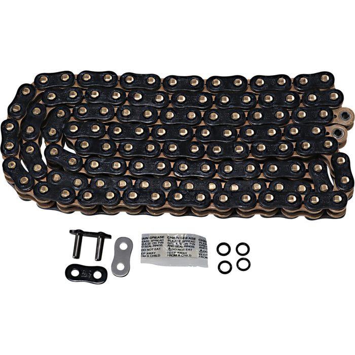 EK 1223-1474 520ZVX3-120KG 520 ZVX3 Extreme Sportbike Series Chain 520 ZVX3 - Sportbike Chain - 120 Links - Black/Gold