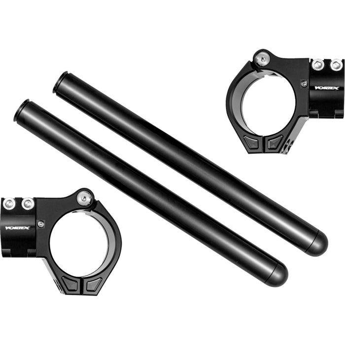 VORTEX 0601-6816 CL53BK Clip-On Handlebar 53 mm - 7° - zero offset - black