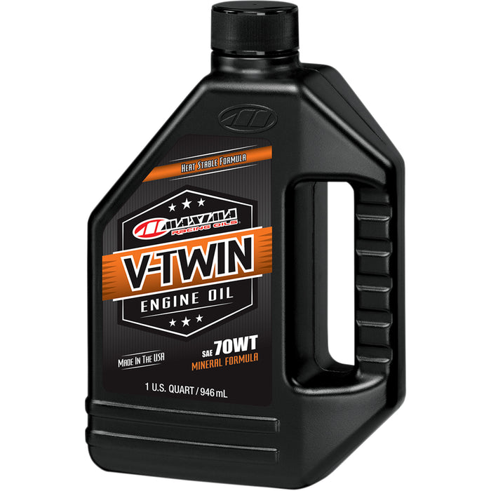 MAXIMA RACING OIL 3601-0294 30-09901 Pre-Evolution V-Twin Mineral Engine Oil V-Twin Oil - 70wt - 1 U.S. quart