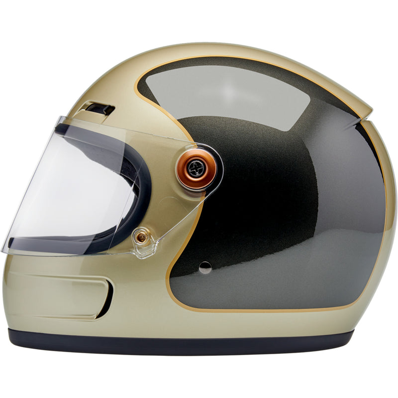 BILTWELL Gringo SV Helmet Tracker - Gloss Metallic Champagne/Charcoal