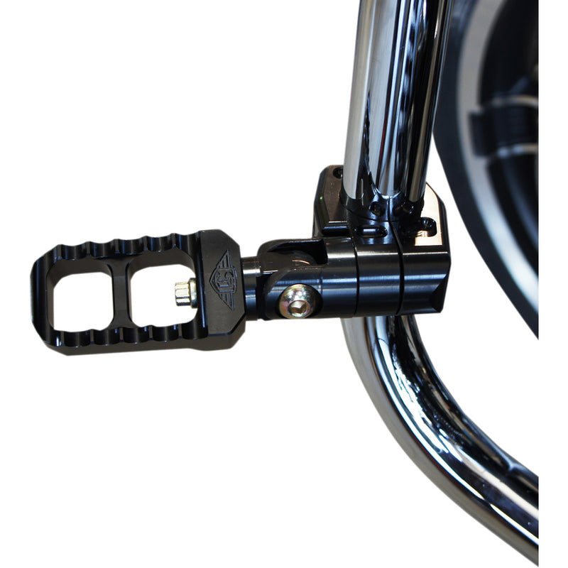 JOKER MACHINE 1624-0311 08-643-1B Highway Peg Mounts - Black - 1.25"