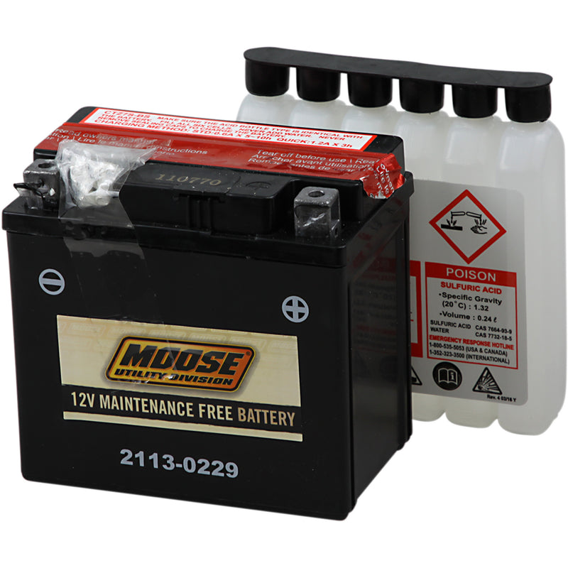 Moose Offroad YTZ Battery - MTZ7S-BS Honda TRX450ER Electric Start 2006-2009