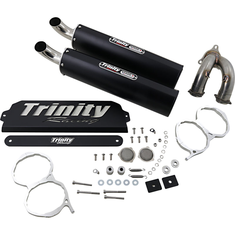 Trinity Racing Stage 5 Muffler - TR-4173S-BK Polaris RZR 2020-2023