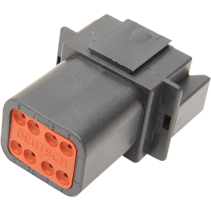 NAMZ 2120-0048 DR-8B Deutsch DT Sealed Connector Component — Wiring Connector Deutsch Receptacle - 8 Pin - Black