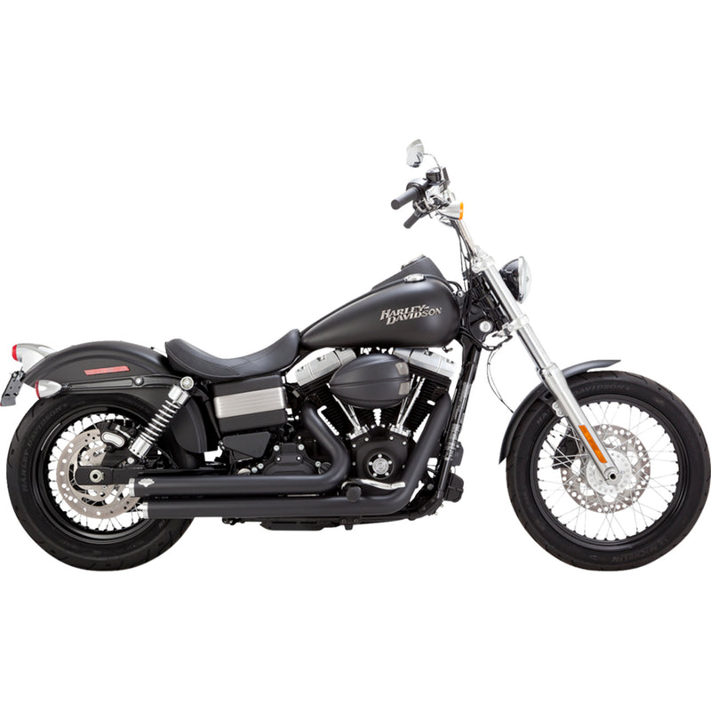 Vance & Hines Big Shot 2-Into-2 Exhaust System - 47338 For Harley Dyna 2010-2017