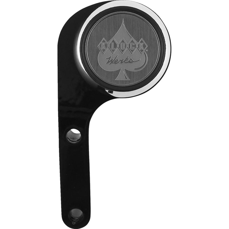 Klock Werks iOmount™ Handlebar Switch Mount Left Perch Mount Black Challenger Pursuit - KWD-04-0608-B For Indian 2020-2026