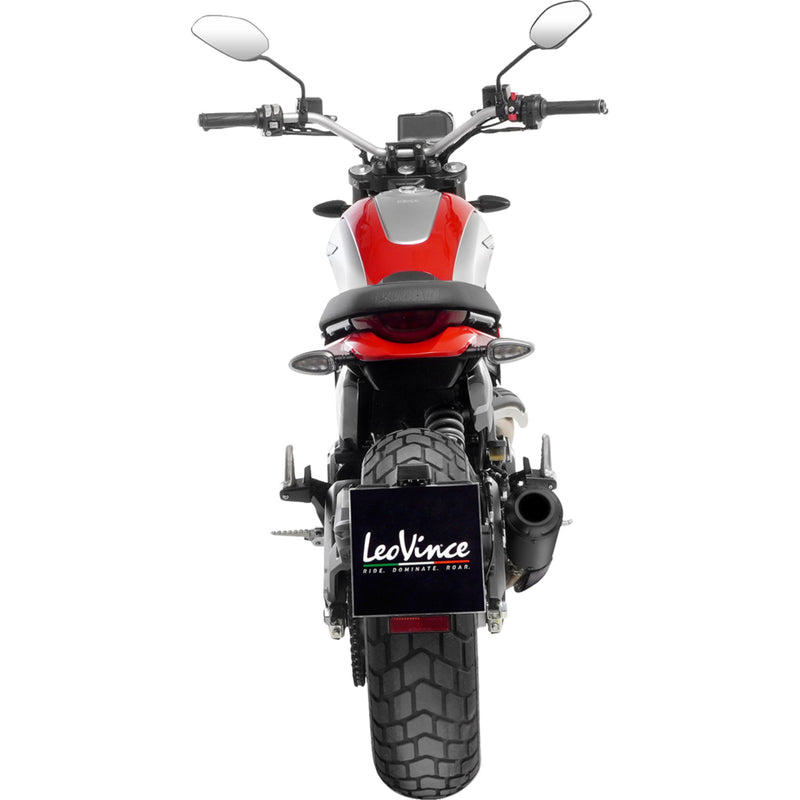 Leovince LV-10 Black Muffler - 15266FB Ducati Scrambler Full Throttle / Scrambler Icon / Scrambler Icon Dark / Scrambler Nightshift 2023-2025