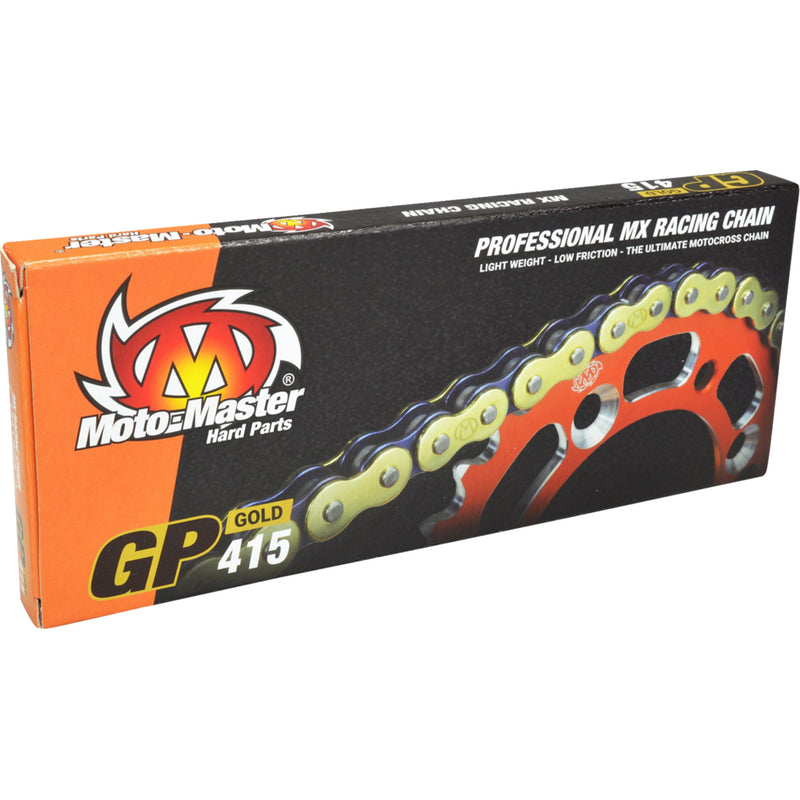 MOTO-MASTER 1221-0414 641502 GP Series Drive Chain GP 415 - Drive Chain - 134 Links - Gold