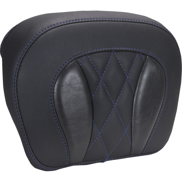 MUSTANG 0822-0644 88440SB Chopped Tour-Pak® Sissy Bar Pad Chopped Tour-Pak® Pad - Sky Blue Stitching - FLH/FLT '23-'25