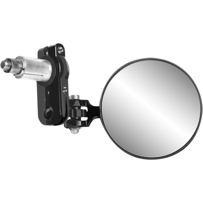 PARTS UNLIMITED 0640-1477 Bar End Mirror Mirror - Handlebar End - Round - Black