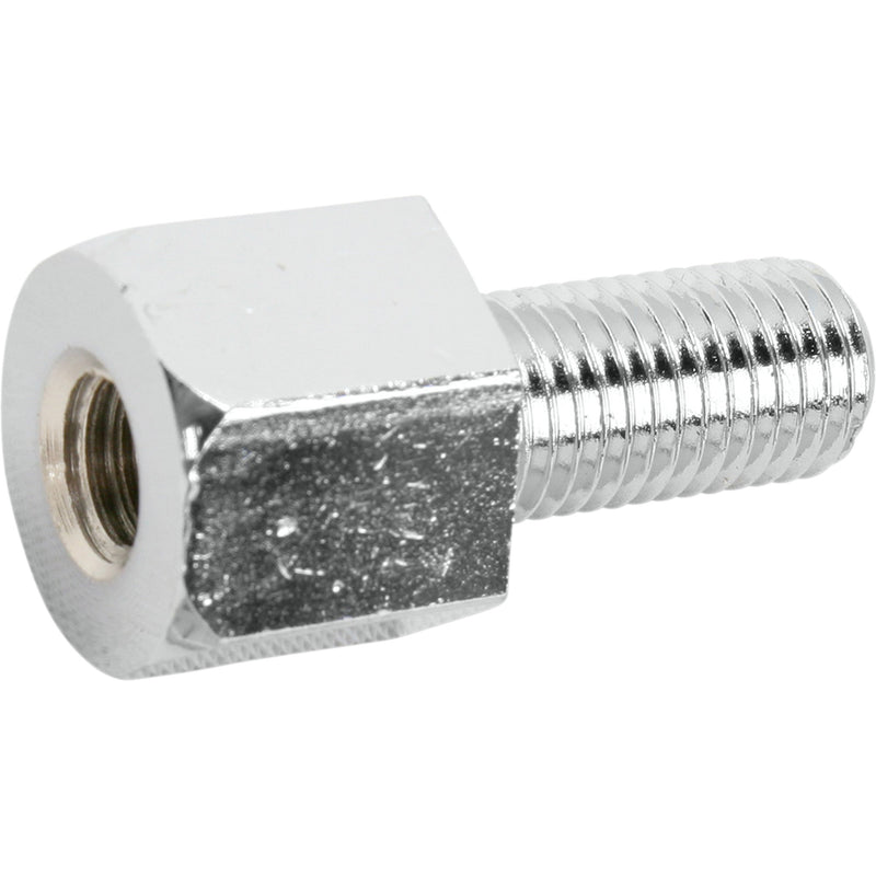 EMGO 0641-0033 20-28109 Universal Mirror Adapter Adapter - Mirror - Universal - M8 x 1.25 Male | M10 x 1.25 Female - Chrome