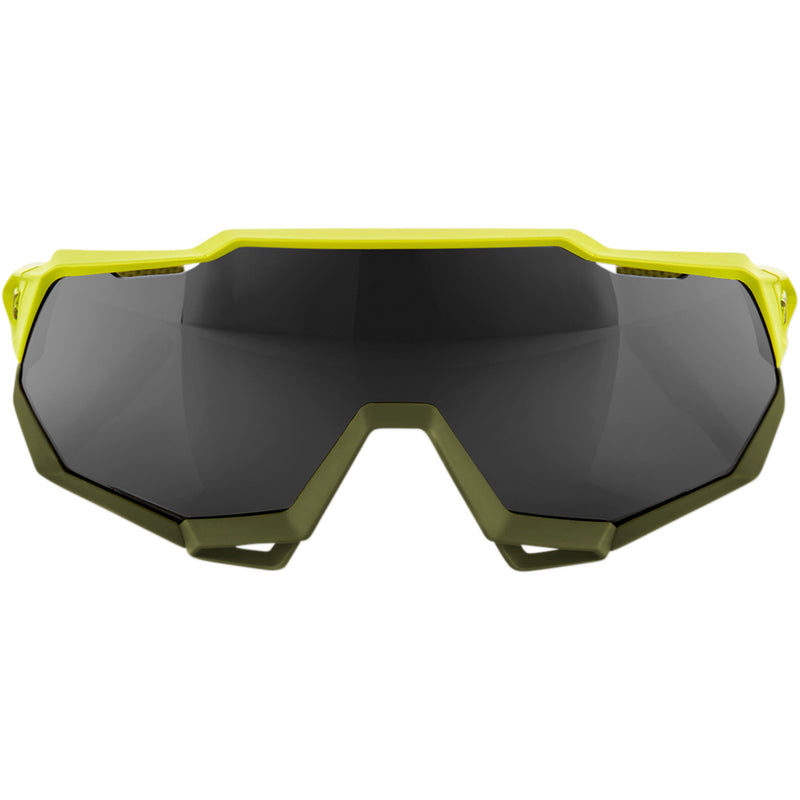 100% 2610-1132 61023-004-61 Speedtrap Performance Sunglasses Speedtrap Sunglasses - Yellow - Black Mirror Lens