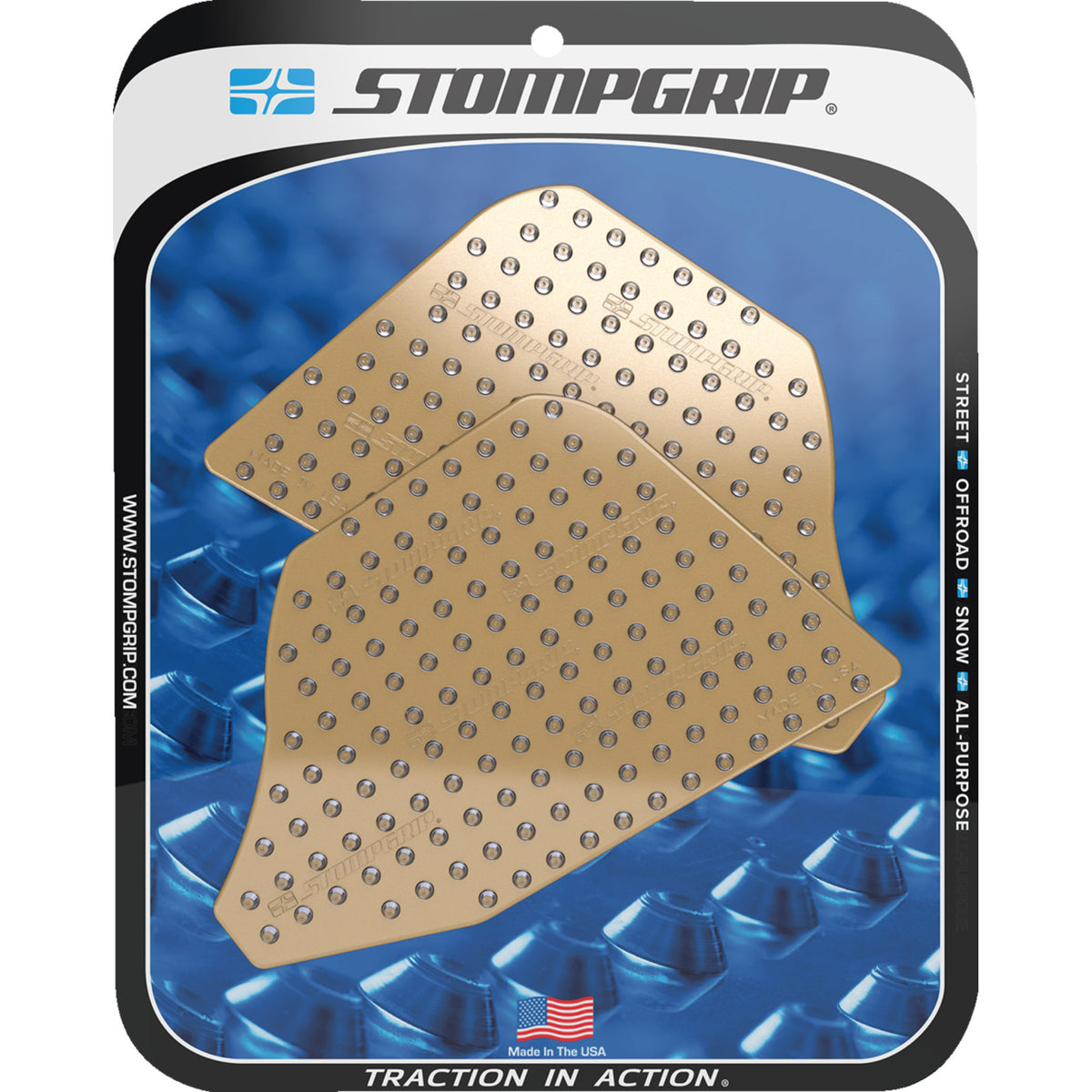 STOMPGRIP 4320-2868 55-10-0185C Volcano Profile Traction Pad Tank Grips ...