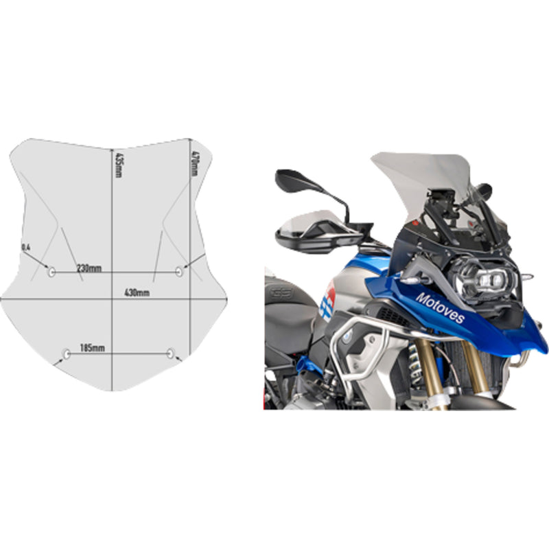 Givi Windshield - 5124D BMW R1250GS 2019-2023
