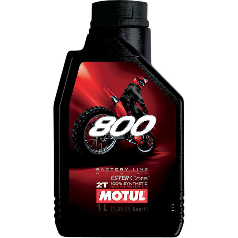 MOTUL 3602-0032 104038 800 Factory Line Synthetic 2T Engine Oil 800 2T Off-Road Synthetic Oil - 1L