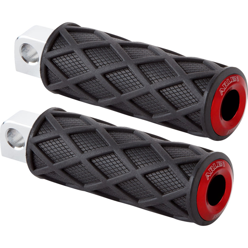 ARLEN NESS 1620-2676 400-056 Diamond Footpegs - Driver - Red