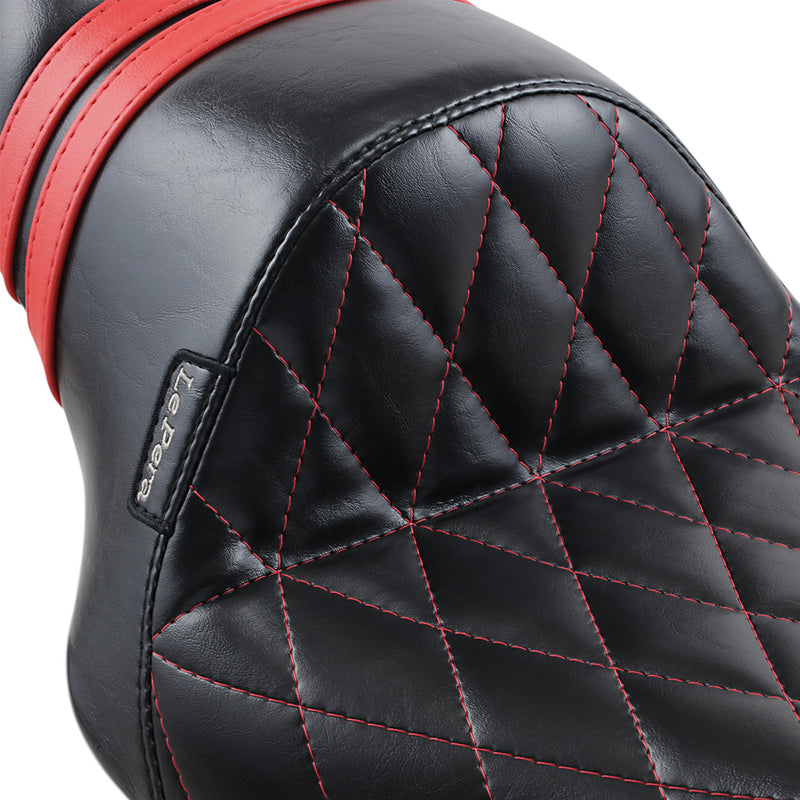 LePera Stubs Spoiler Seat - LK-416DMRED For Harley Sportster 2010-2022