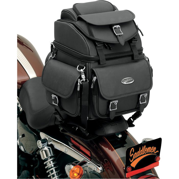 SADDLEMEN 3515-0118 3515-0118 BR1800EX Combination Backrest, Seat, and Sissy Bar Bag Sissy Bar Bag