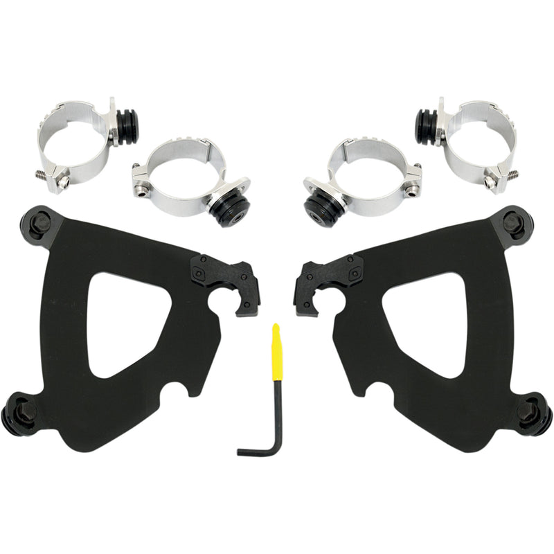 Memphis Shades Gauntlet Mounting Kit - MEB1993 For Harley Street / Super / Dyna / Softail 2006-2025